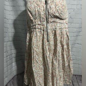 Torrid - front zip - floral design - sundress